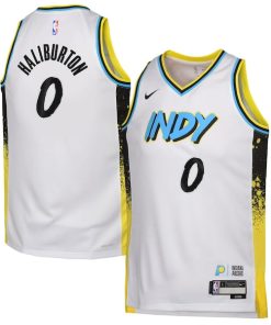 Tyrese Haliburton Indiana Pacers Nike Youth 2024/25 Swingman Player Jersey - City Edition - White