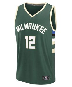Alternative view of Taurean Prince Milwaukee Bucks  Fast Break Replica Player Jersey - Icon Edition - Hunter Green