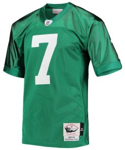 Alternative view of Michael Vick Philadelphia Eagles 2010 Authentic Throwback Retired Player Jersey - Kelly Green