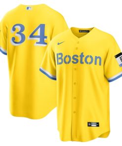 David Ortiz Boston Red Sox Nike Retired Player City Connect Replica Jersey - Gold