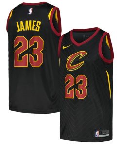 LeBron James Cleveland Cavaliers Nike Swingman Player Jersey - Statement Edition - Black