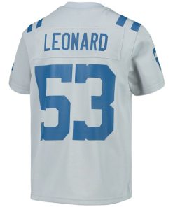 Alternative view of Shaquille Leonard Indianapolis Colts Nike Youth Inverted Team Game Jersey - Gray