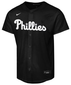 Alternative view of Bryce Harper Philadelphia Phillies Nike  Youth Lights Out Replica Player Jersey - Black
