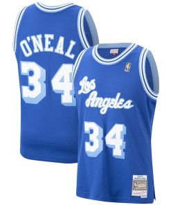 Shaquille O'Neal Los Angeles Lakers  Hardwood Classics Swingman Jersey - Royal/Purple/Gold