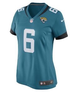 Alternative view of Chris Claybrooks Jacksonville Jaguars Nike Women's Game Player Jersey - Teal