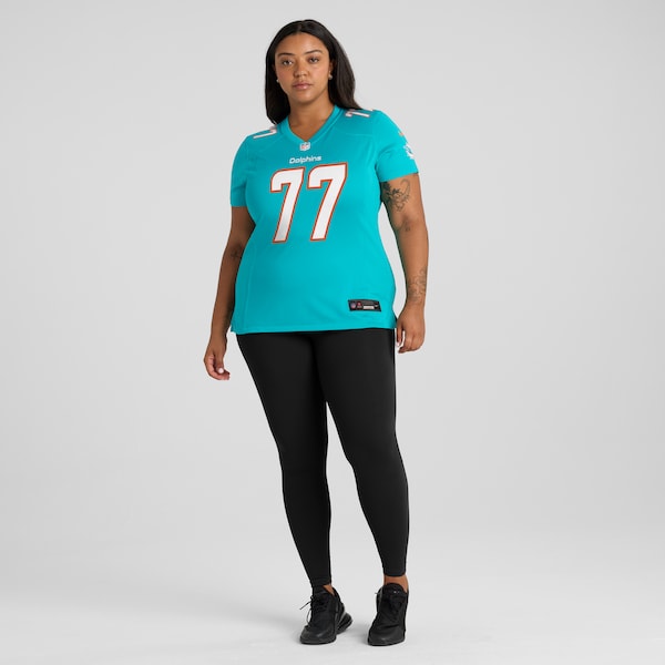 Isaiah Wynn Miami Dolphins Nike Women's Game Jersey - Aqua - Image 6