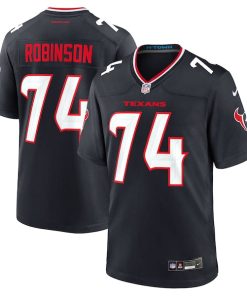 Alternative view of Cam Robinson Houston Texans Nike Team Game Jersey -  Navy
