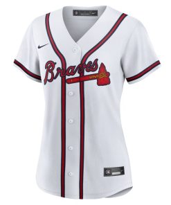 Alternative view of Nick Allen Atlanta Braves Nike Women's Home Replica Jersey - White