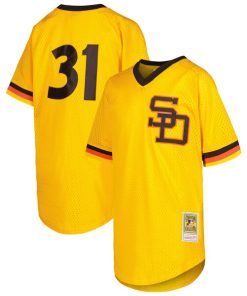 Dave Winfield San Diego Padres Youth Cooperstown Collection?Mesh Batting Practice Jersey - Gold