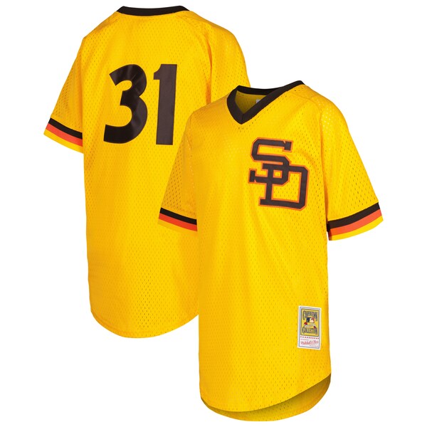 Dave Winfield San Diego Padres Youth Cooperstown Collection?Mesh Batting Practice Jersey - Gold