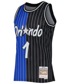 Alternative view of Penny Hardaway Orlando Magic Hardwood Classics 1994/95 Split Swingman Jersey - Blue/Black
