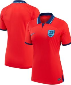 England National Team Nike Women's 2022/23 Away Breathe Stadium Replica Blank Jersey - Red