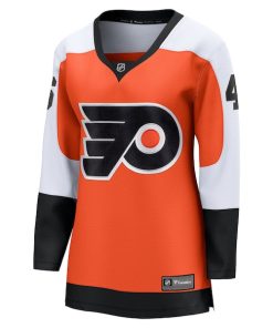 Alternative view of Trevor Zegras Philadelphia Flyers  Women's  Home Breakaway Jersey - Orange