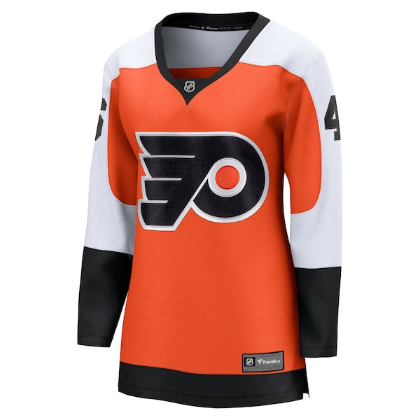 Trevor Zegras Philadelphia Flyers Women's Home Breakaway Jersey - Orange - Image 2