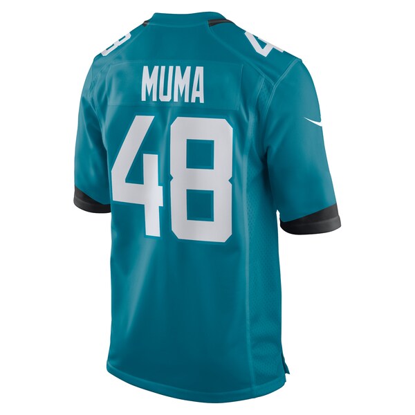 Chad Muma Jacksonville Jaguars Nike Game Jersey - Teal - Image 3