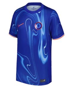 Alternative view of Reece James Chelsea Nike Youth 2024/25 Home Replica Player Jersey - Blue