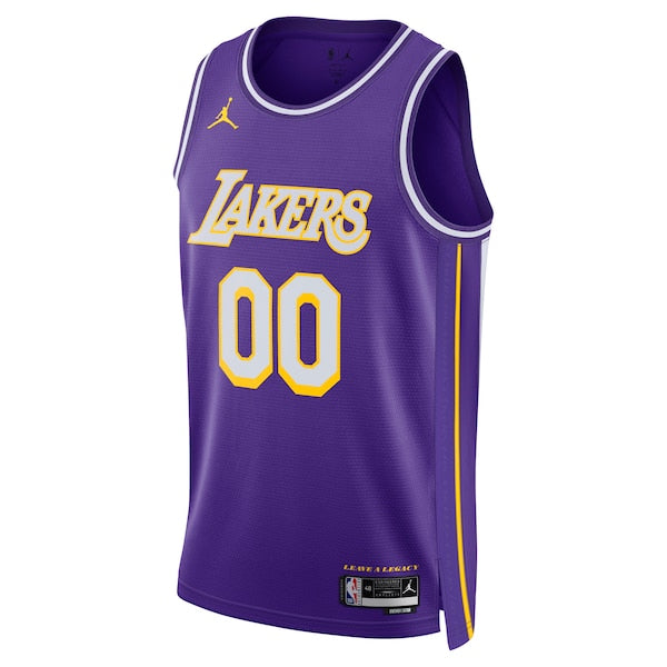 Los Angeles Lakers Jordan Brand Unisex Swingman Custom Jersey - Statement Edition - Purple - Image 2