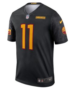 Alternative view of Carson Wentz Washington Commanders Nike Alternate Legend Jersey - Black