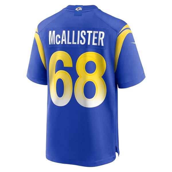 Mike McAllister Los Angeles Rams Nike Home Game Jersey - Royal - Image 3