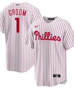 Philadelphia Phillies Nike #1 Groom Home Replica Jersey - White