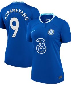Pierre-Emerick Aubameyang Chelsea Nike Women's 2022/23 Home Breathe Stadium Replica Player Jersey - Blue