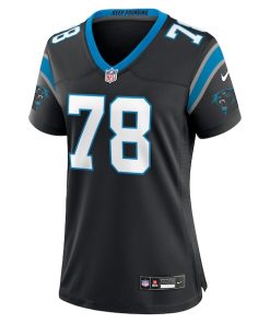Alternative view of Popo Aumavae Carolina Panthers Nike Women's Team Game Jersey -  Black