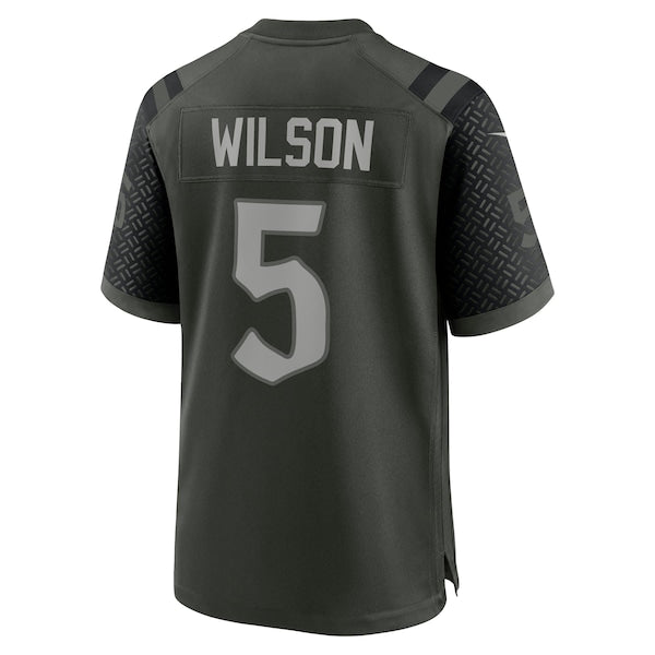 Garrett Wilson New York Jets Nike 2025 Rivalries Collection Game Jersey - Gotham Green - Image 3