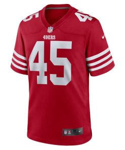 Alternative view of Demetrius Flannigan-Fowles San Francisco 49ers Nike  Game Jersey -  Scarlet