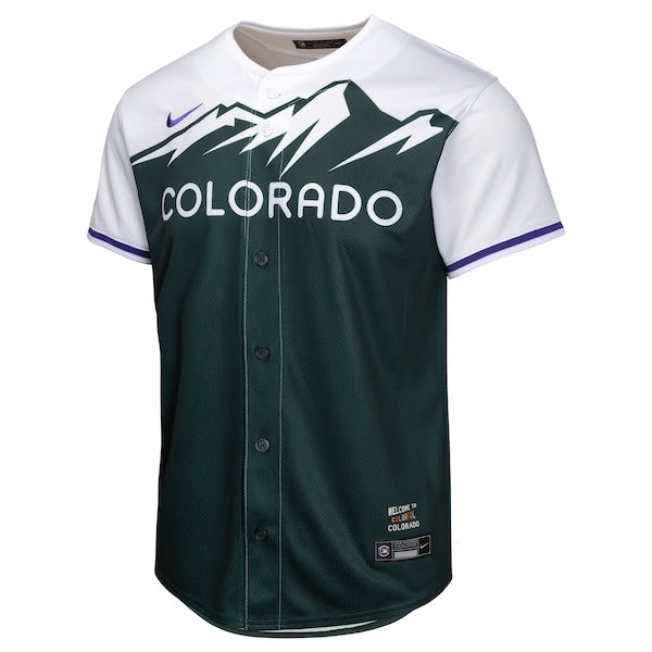 Colorado Rockies Nike Youth City Connect Limited Jersey - Green - Image 2