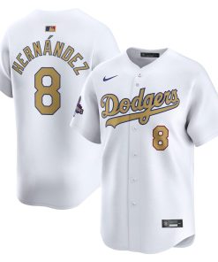 Enrique Hern¨¢ndez Los Angeles Dodgers Nike 2025 Gold Collection Limited Jersey ¨C White