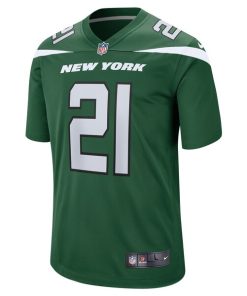 Alternative view of Ashtyn Davis New York Jets Nike Game Player Jersey - Gotham Green