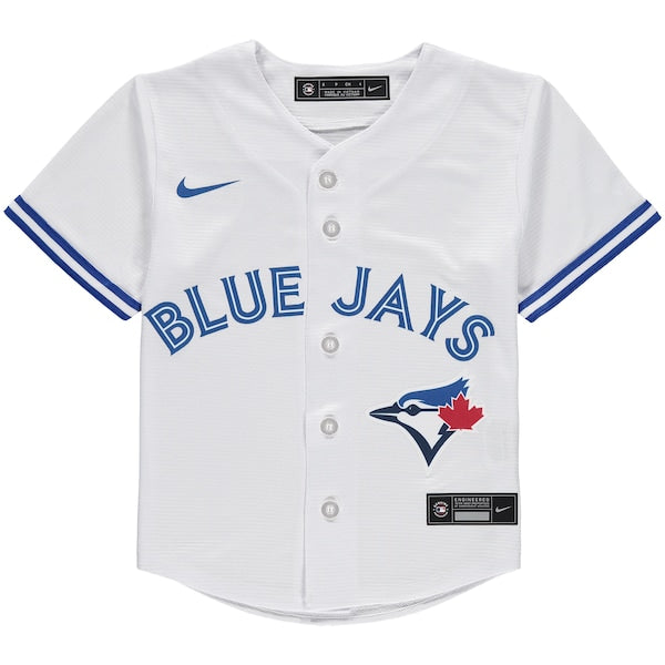 Toronto Blue Jays Nike Preschool Home Replica Team Jersey - White - Image 2