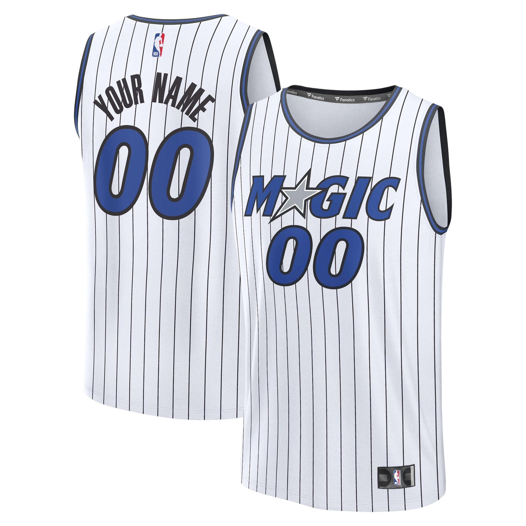 Orlando Magic Youth Fast Break Replica Custom Jersey - Icon Edition - Blue/White - Image 6