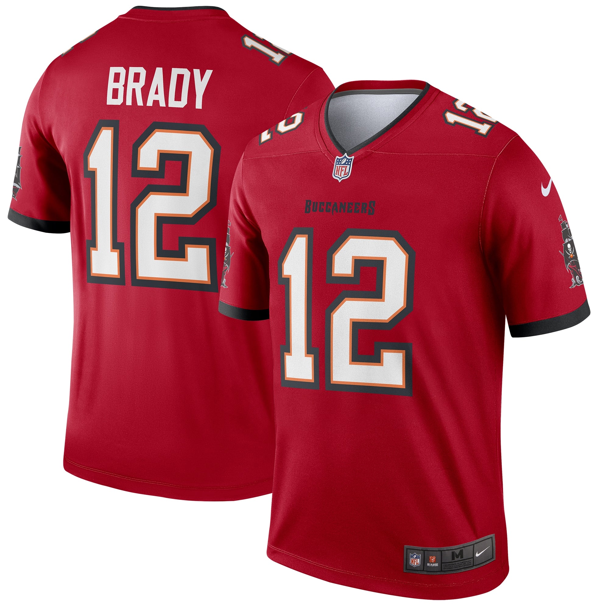 Tom Brady Tampa Bay Buccaneers Nike Alternate Legend Jersey - Pewter/Red - Image 6