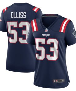 Alternative view of Christian Elliss New England Patriots Nike Women's  Game Jersey -  Navy