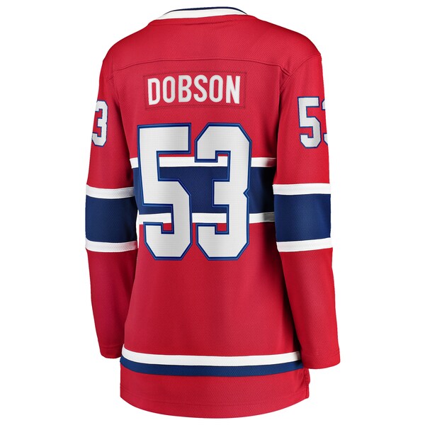 Noah Dobson Montreal Canadiens Women's Home Breakaway Jersey - Red - Image 3