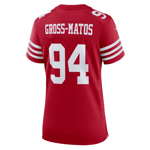 Yetur Gross-Matos San Francisco 49ers Nike Women's Team Game Jersey - Scarlet - Image 3