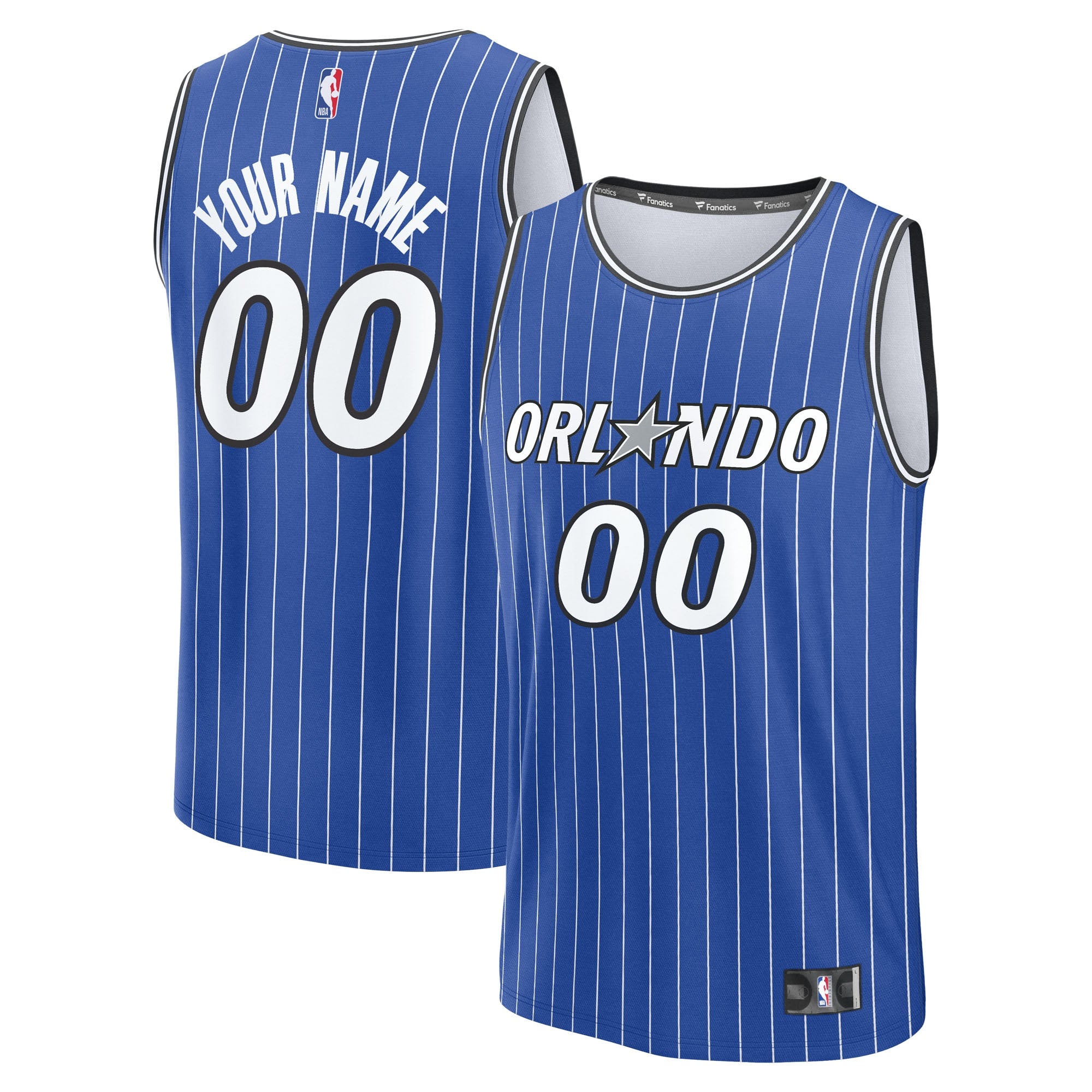 Orlando Magic Fast Break Replica Custom Jersey - Association Edition - White/Blue - Image 6