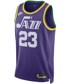 Alternative view of Lauri Markkanen Utah Jazz Nike Unisex 2023/24 Swingman Replica Jersey - Classic Edition - Purple