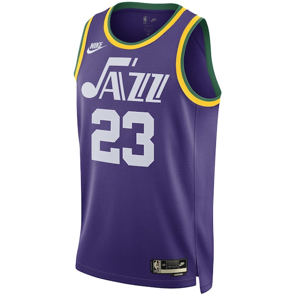 Lauri Markkanen Utah Jazz Nike Unisex 2023/24 Swingman Replica Jersey - Classic Edition - Purple - Image 2