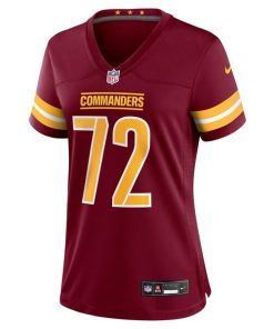 Alternative view of Viliami Fehoko Jr. Washington Commanders Nike Women's Team Game Jersey -  Burgundy
