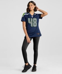 Alternative view of Tyrice Knight Seattle Seahawks Nike Women's Team Game Jersey -  College Navy