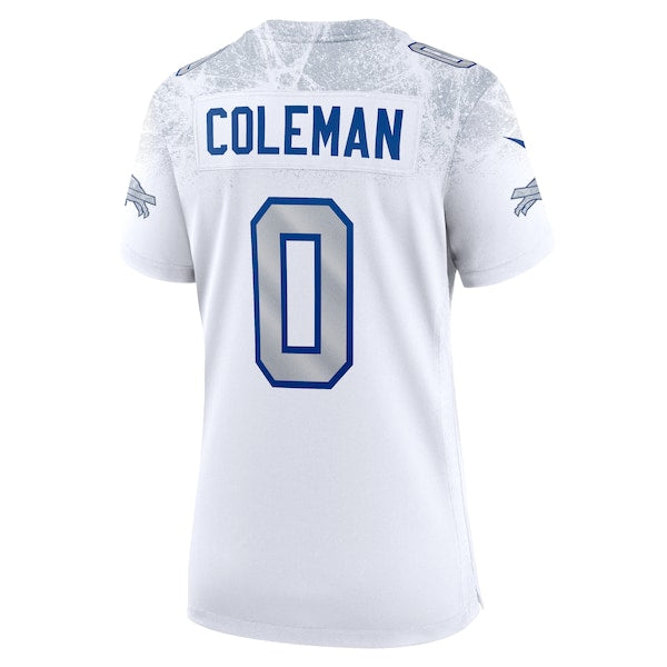 Keon Coleman Buffalo Bills Nike Women's 2025 Rivalries Collection Game Jersey - White - Image 3