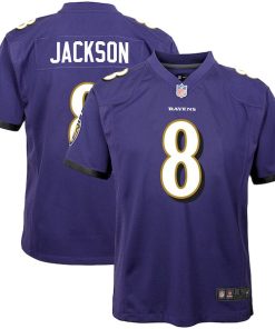 Lamar Jackson Baltimore Ravens Nike Youth Game Jersey - Purple