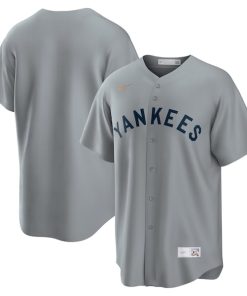 New York Yankees Nike Road Cooperstown Collection Team Jersey - Gray
