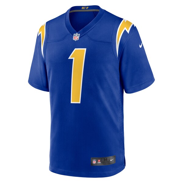 Quentin Johnston Los Angeles Chargers Nike Alternate Game Jersey - Royal/Navy/White - Image 4