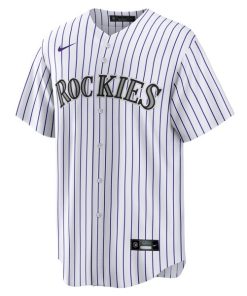 Alternative view of Colorado Rockies Nike #1 Dad Home Replica Jersey - White
