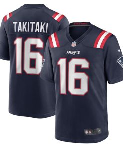 Sione Takitaki New England Patriots Nike  Game Jersey -  Navy