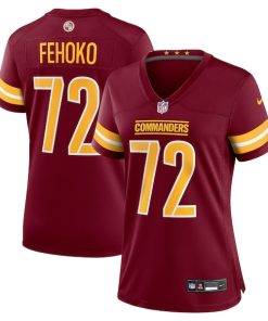 Viliami Fehoko Jr. Washington Commanders Nike Women's Team Game Jersey -  Burgundy