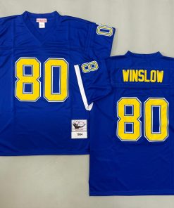 Kellen Winslow San Diego Chargerss Authentic Throwback Retired Player Jersey